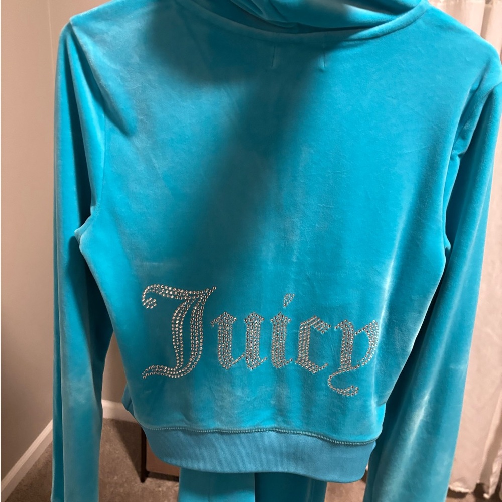 Juicy Couture Blue Velour Track Suit
